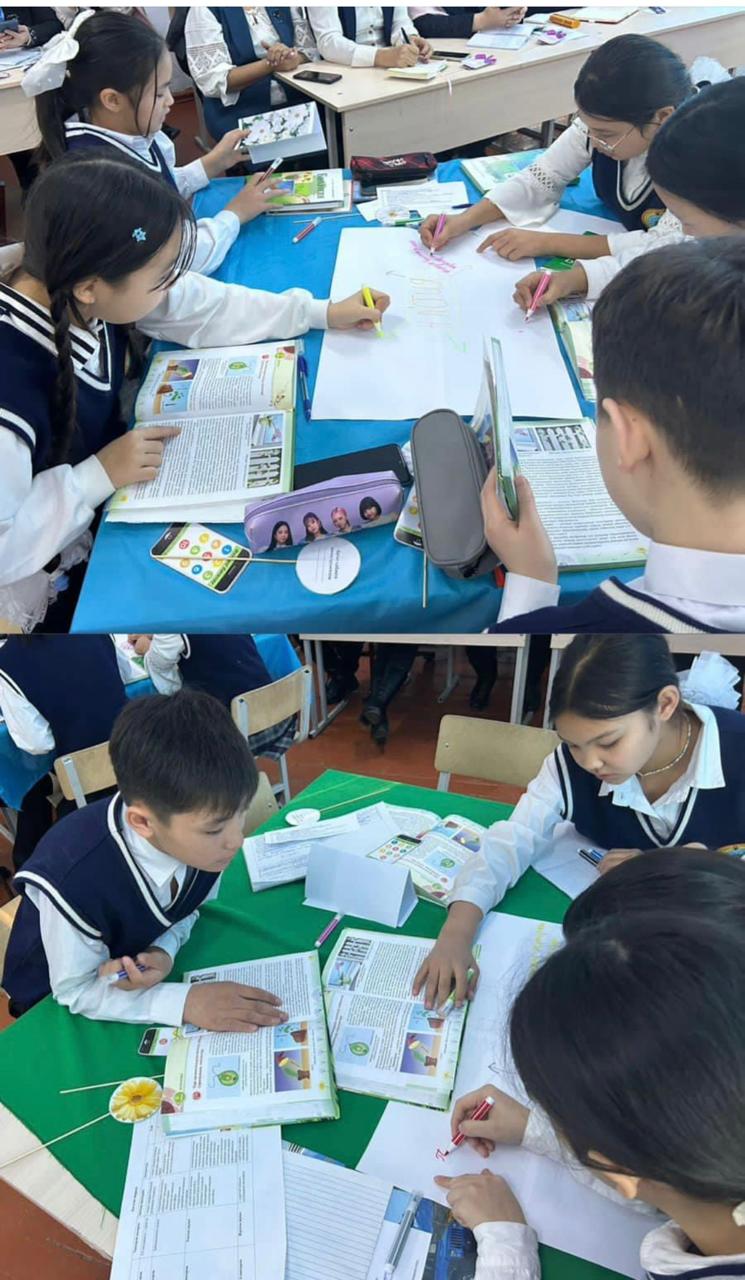 Биология пән мұғалімі Сейдакбар А.А 7 "ә" сыныбымен  "Өсімдіктердің қозғалысы.Қозғалыстың өсімдіктер тіршіліктегі маңызы" атты ашық сабағы өткізді.